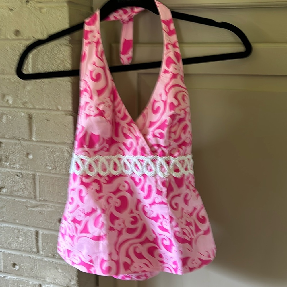 Lilly Pulitzer White label halter top